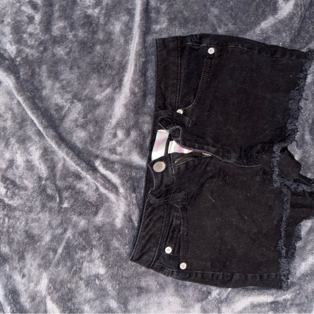 No Boundaries Black Jean Shorts